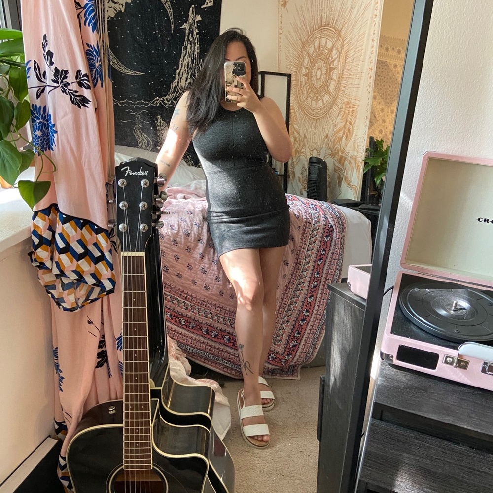TOPSHOP Petite Knit Bodycon Dress
